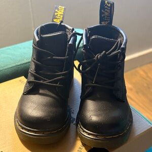 Dr. Martens Kids Black Lace-Up Boots